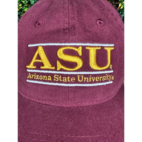 Arizona State Sun Devils The Game Hat Cap Snapback 100% Cotton Red NCAA Vintage - Picture 2 of 11